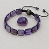 10MM Stone Hematite Amethyst Braided Bracelet Bangle Punk Man Women Friendship Charm Bracelet Handmade Jewelry - Image 4