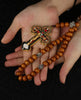 Wooden Rosary Beaded Chain Necklace Orthodox Crucifix Jesus Christ Cross Pendant Necklace Religious Prayer Jewelry for Priests - Image 3