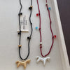 Horse Pendant Necklace with Multicolor Beads and Adjustable Rope Chain - Image 1