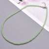 Color Crystal Glass Necklace Statement Short Chain Necklace For Women 3mm Crystal Glass Beads Chain Necklaces Jewelry - Image 16