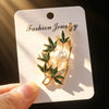 Vintage Enamel Flower Leaf Brooch, Mixed Style Pearl Rhinestone Brooch, Women's Wedding Party Elegant Jewelry Accessories - Image 26