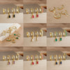 Four-Piece Cubic Zirconia Hoop Earring Set in Multiple Colors - Image 1