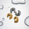 Metal Geometric C-Shaped Ear Clip Earrings for Women Men Simple Irregular Smooth Non Piercing Chunky Ear Cuff Jewelry - Image 4
