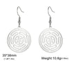 Hekate Wheel Dangle Earrings Stainless Steel Triple Moon Strophalos Hecate Goddess Wiccan Magic Amulet Jewelry - Image 7