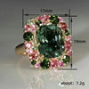 Newly Colorful Green Cubic Zirconia Rings for Women Special-interested Wedding Party Accessories Female Jewelry - Image 5