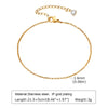 Layered Link Chain Anklets Bracelet for Women, Gold Plated Foot Leg Anklets Summer Boho Beach Jewelry Adjustable - Image 7