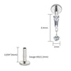 Titanium Baguette Cartilage Earring 16G CZ Dangle Helix Earlobe Labret Stud Flat Back Piercing Jewelry - Image 10