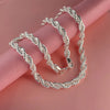 Silver 5/6/8MM 16-30 Inches Rope Chain Necklace For Men Women Punk Wedding Party Gifts Jewelry - Image 6
