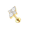 1PC Titanium 16G Square &Round CZ Labret Medusa Monroe Piercing Helix Cartilage Conch Tragus Lobe Stud Earring Jewelry - Image 11