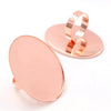 13x18mm 18x25mm 30x40mm Colors Plated Brass Oval Adjustable Ring Settings Blank,Fit 10x14-30x40mm Cabochons - Image 8