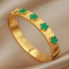 316L Stainless Steel Metal Classic Flower Bangles for Women Jewelry Delicate Bowknot Bracelets Accessories - Image 12