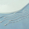 Ankle Bracelet for Women Gold Plated Silver Anklet Bracelets Cuban Link Chain Anklets Set Summer Jewelry - Image 3