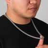 Silver Plated Stainless Steel Thick Wheat Braided Chain Necklace Resistant Jewelry for Men Daily Wear - Image 2