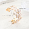1pcs Oil Drop Flower Bracelet for Women Vintage Elegant Floral Open Bangle Daily Party Wear Vacation Jewelry Gift - Image 6