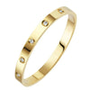 Stainless Steel Enamel Bangle in 4 mm or 6 mm Width - Image 3