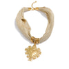 Polyester Cloth Chain Heart Pendant Necklace for Women Stainless Steel Jewelry Autumn and Winter - Image 7