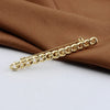 Korean Gold Color Empty Chain Brooch Jewelry Simple Buckle Lapel Pin Wedding Clothing Accessories - Image 1