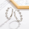Heart hoop Earrings For Women Temperament Simple Inlaid for Women Wedding Silver Color Ear Shiny Zircon Jewelry Accessories - Image 5