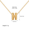 Tiny Gold Color Bubble Balloon Initial Letters Charms Chocker Necklaces for Women Single Alphabet Chains Personalized Jewelry - Image 12