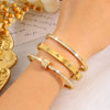 3-Piece Set of and Stylish Stainless Steel Bracelets, Classic and Versatile, for Casual Wear and Party Outfits - Image 4