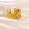 Dainty Flowers Stainless Steel Bracelet Gold Color Open Cuff Bangle for Women Wedding Jewelry Vacation Party Accessories Gifts - Image 9