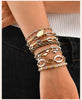 Two-Tone Stainless Steel Link Bracelet with Mixed Chain Design - Image 16