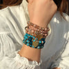 4pcs/set Boho Strand Bracelets For Women Crystal Beads Bracelets Heart Letter Elastic Bangles Wristband Yoga Jewelry Gifts K - Image 12