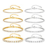 2/3/4/5mm Crystal Tennis Bracelet For Women Stainless Steel Square Zircon Adjustable Chain Party Couple Jewelry - Image 2