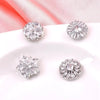 Crystal Flower Traceless Magnet Brooches for Women Metal Strong Magnetic Rhinestone Corsage Jewelry Gifts - Image 1