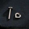Titanium Mini Heart Cartilage Earring 16G Dainty Flat Back Labret Stud Tragus Helix Piercing Jewelry - Image 5
