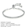 Tennis Bracelet For Women Style 4 Color 4 Claws Mosaic Cubic Zirconia Silver Color Jewelry Gift - Image 11