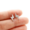 1Pair Stainless Steel Lightning Bolt Earrings Punk Thunder Earring for Men Women Daily Jewelry - Image 6