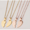 5Pairs Stainless Steel Heart Puzzle Necklaces Blank Couple Customizable Engraved Metal Plate Necklaces Mirror Polished - Image 1