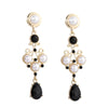 Baroque Water Drop Green Crystal Earrings French Court Style Blue Rhinestone Pearl No Pierced Ear Clips for Women's Gifs - Image 6