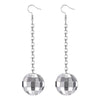 Stylish Retro Disco Ball Pendant Earrings Valentine's Day Jewelry Gift - Image 7