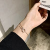 Classic Charm Full Zircon Roman Numeral Double Rings Cross Bracelet for Women Stainless Steel Colorfast Bangle Jewelry - Image 3