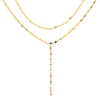 Geometric Rhombus Shaped Small Charm Choker Y Lariat Three Layer Women Neckace Gold Color Jewelry - Image 5