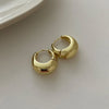 Silver Vintage Chunky Round Earrings For Women Circle Hoops Earring Jewelry Prevent Allergy AccessoriesGift - Image 8