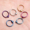 Heart Hinged Clicker Piercing Hoop for 16G Septum and Ear Piercings - Image 16