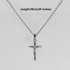 Jesus Cross Gold Plated Stainless Steel Pendant Necklace For Men Unisex Religious Jewelry Accessories - Image 7
