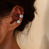 Elegant Shiny Zircon Clip Earrings Adjustable Non Piercing Ear Clips for Women Daily Wear Party Banquet Jewelry Gift - Image 1