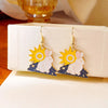 Cute Animal Drop Dangle Earrings For Women Girls Cat Rabbit Koi Dragon Colorful Enamel Golor Color Earrings - Image 9