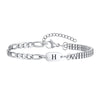 A-Z Initial Bracelets for Men Women, Figaro Chain, Double Layered Box Link Chain Bracelets, Name Gift for Him - Image 29
