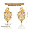 Colorful Zircon Women Earrings Hight Quality Gold Plated Phoenix Shaped Big Earrings For Party Jewelry Gifts - Image 3