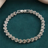 Simple Women's Geometric Crystal Cubic Zircon Bracelets Bracelet Goth Full Rhinestone Charm Bracelet Wed Jewelry - Image 4