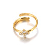 Delicate Lucky Four Leaf Clover Bracelet for Women Stainless Steel Simple Charm Jewelry Gold Plated - Image 12