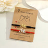 Noter Matching Couple Bracelet 2Pcs Stainless Steel Bicycle Handmade Braided Cord Charm Braslet Gift For Lovers Jewelry - Image 6