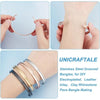 4Pcs 4 Colors C-Shaped Blank Cuff Bangles Sets Stainless Steel Grooved Cuff Bangles Open Blank Bracelet Hair Tie making kit - Image 5