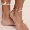 Herringbone Snake Chain Anklet Stainless Steel Gold Color Silver Color Women's Beach Party Daily Casual Jewelry - Image 1
