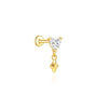Open Heart Hoop Earrings in Gold Tone or Silver Tone - Image 23